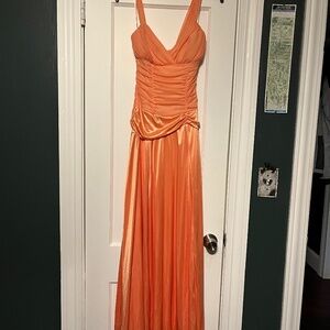 XOXO Orange Formal Prom Dress NWOT